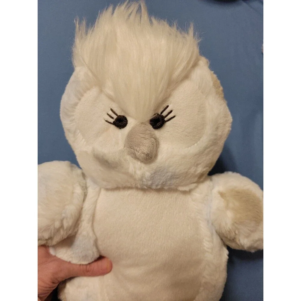 Little Giraffe Love Owl Plush White Blue Gray Dots Stuffed Animal 12